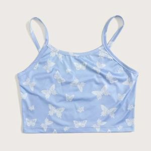 🦋 BUTTERFLY CAMI CROP TOP